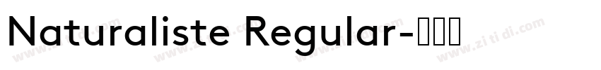 Naturaliste Regular字体转换